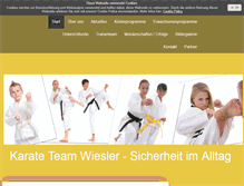 Tablet Screenshot of karate-team-wiesler.de